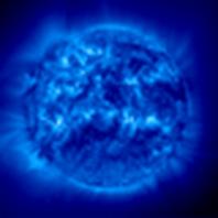 Fotografía de una estrella. El color es debido al uso de filtros