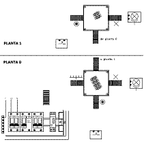 Imágenes, Esquma circuital automático de escalera